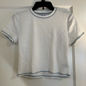 Vanilla star white baby tee